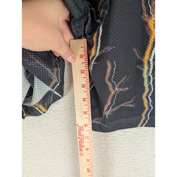 Nike Team Shorts Mens Medium Reversible Lightnight Black Gray Mesh Lined NO TAG - Picture 9 of 15